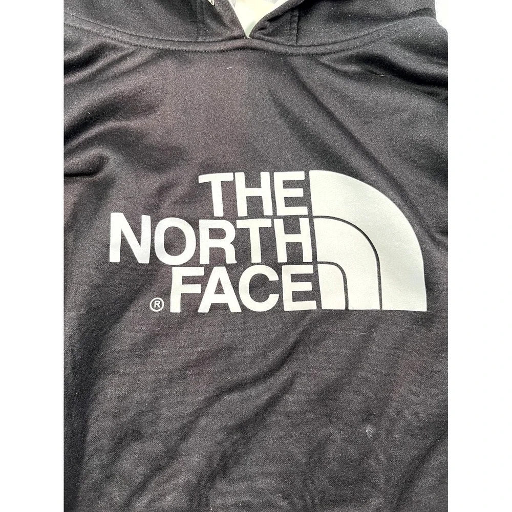 The North Face Hoodie Mens Medium Black Graphic Logo‎ Hooded Active Casual